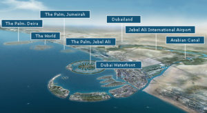 Dubai waterfront skyline